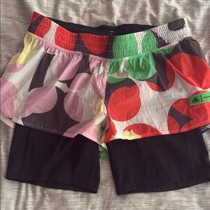 ADIDAS X MARIMEKKO 2-IN-1 RUNNING SHORTS
